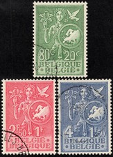 Belgium Scott B544-B546 Used.