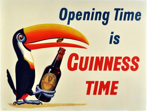 Guinness time retro - guinness, metal