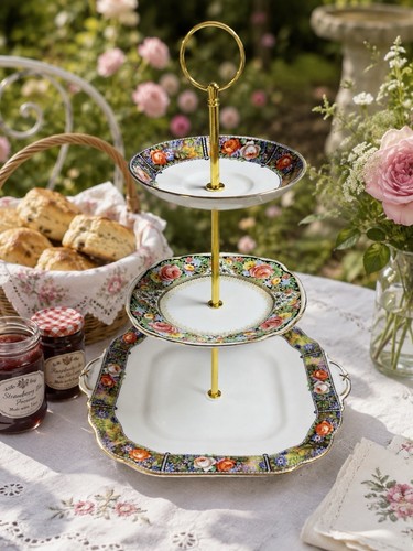 Tier china cake tea stand - tier,