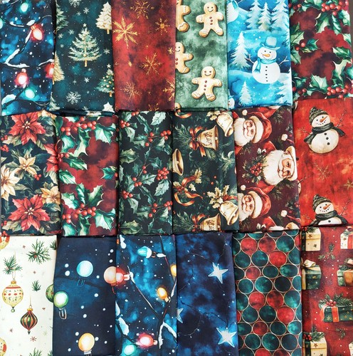 Christmas patchwork fabric - christmas, 16