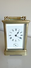 LARGE QUALITY ANTIQUE ALARM WITH BELL RING CARRIAGE CLOCK.  GOOD WORKING ORDER. 