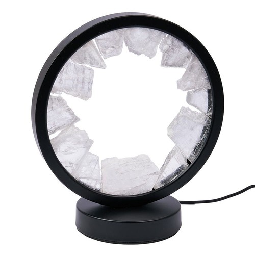 Crystal selenite round - selenite, usb