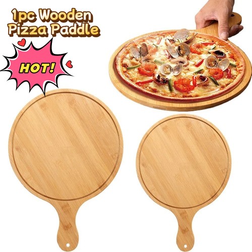 1xwooden pizza plate serving - 1xwooden,