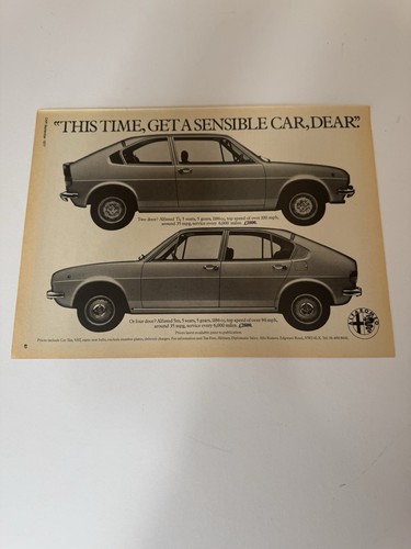 Original 1977 alfa - alfa, romeo