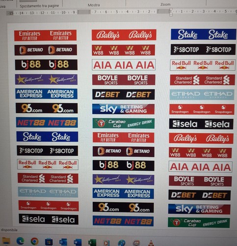 Subbuteo sponsor stickers - sponsor,