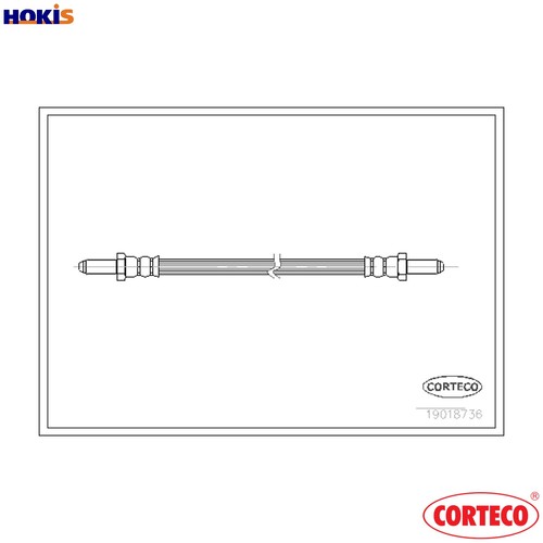 Brake hose 19018736 for - brake,