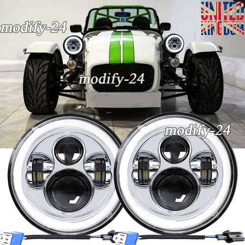 Pair inch round led - 7",