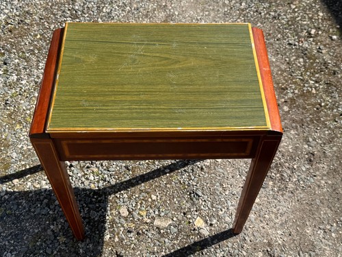 Antique sewing work box table - sewing,