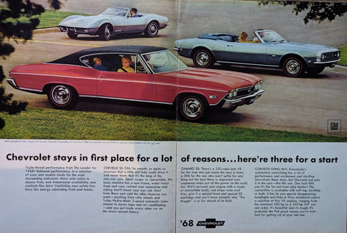 1968 chevrolet chevy chevelle - chevrolet,