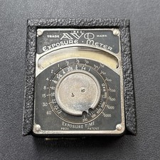 Avo Exposure Meter - Black - Vintage - Untested - Prop/Decor/Steampunk