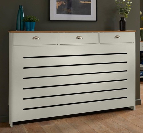 Cream radiator cover - radiator, cabinet