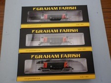 Graham Farish 377-004 BR YGH 'Sealion' Bogie Hopper Wagon LoadHaul x 3 All NEW
