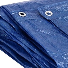 Lightweight Blue Waterproof Tarpaulin Ground Sheet Camping Tarp Cover