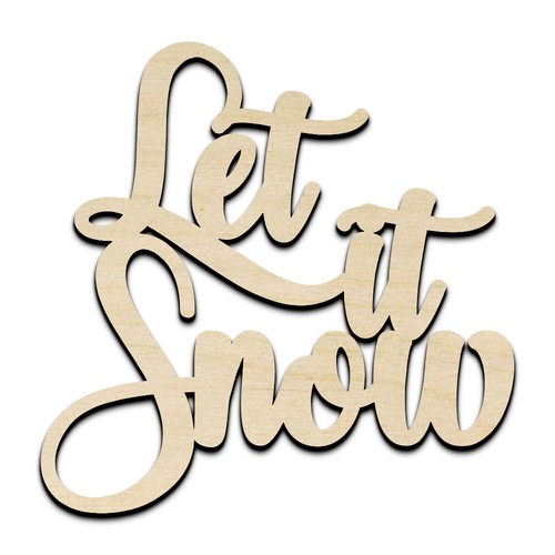 Let snow text - text, words