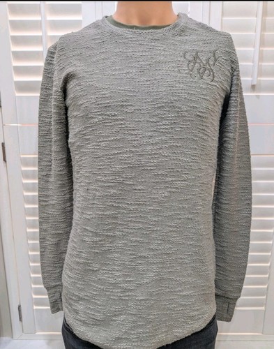 Mens grey textured - , knit