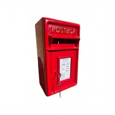 Cast iron Letter box royal mail post office Wall box Vintage style RED Cast Iron