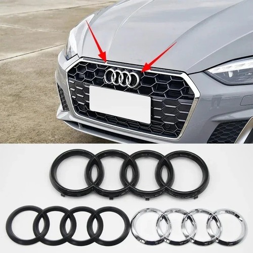Audi silver black - audi, ring