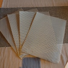 Vintage expanded Metal Vent mesh grille Speaker amplifier Radio  Size A4 Silver