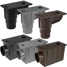 Downpipe Gutter Settler Ø 50mm-125mm Underground Drain Pipe Hopper Gutter Trap