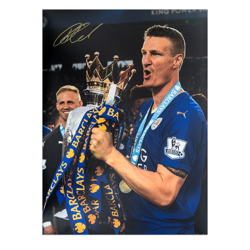 Robert huth signed leicester - signed,