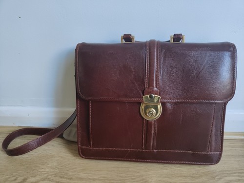 Genuine leather brown unisex - genuine,