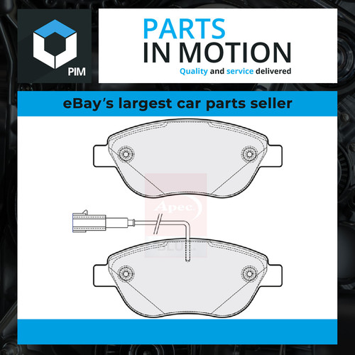 Brake pads set fits fiat - pads,