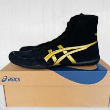 【In stock】ASICS Wrestling Shoes 1083A001 EX-EO TWR900 Black x Gold x Black