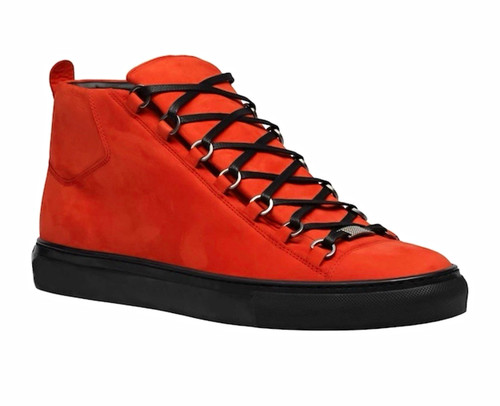 Balenciaga red suede high top - balenciaga, high-top