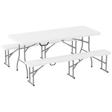 Picnic Table Set White
