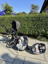 Cybex Priam Platinum Matt Black Pram Bundle