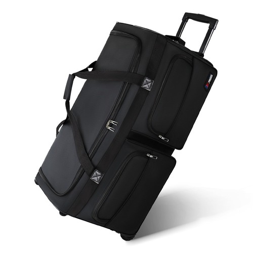 Rolling duffle bag with - rolling,