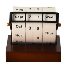 Wooden Rotary Calendar