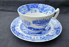 Spode BLUE ITALIAN   Breakfast Cup and Saucer.