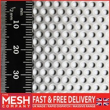The Mesh Company 1.5mm Round Perforated Stainless Sheet | 2.5mm Pitch 1mm Thick