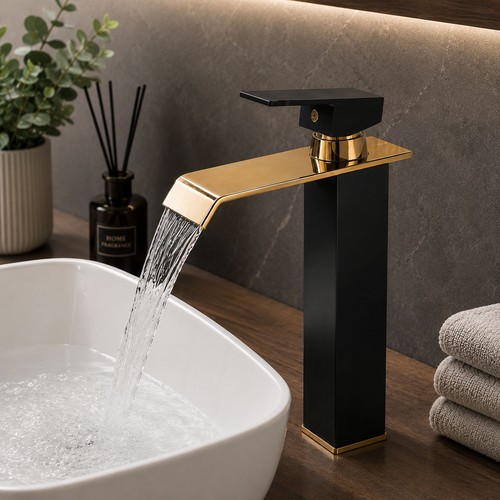 Tall bathroom sink mixer tap - tall,