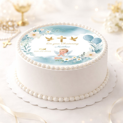 Baptism christening cake - baptism,