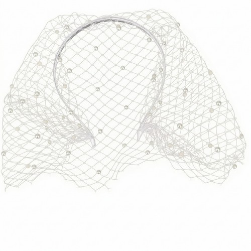 Mesh tulle fascinator with - mesh,