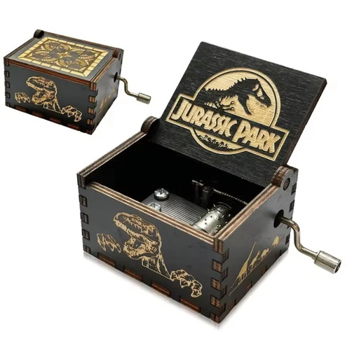Wooden hand crank black - black, queen