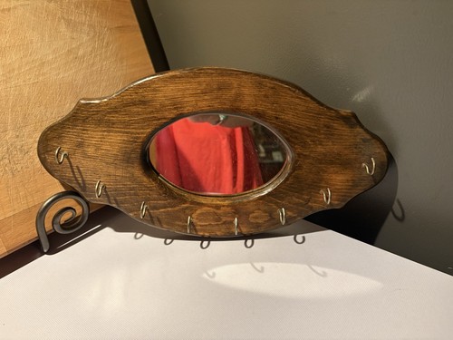Vintage wooden wall mount key - vintage,