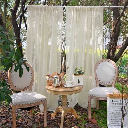 Sheer linen voile - sheer, outdoor