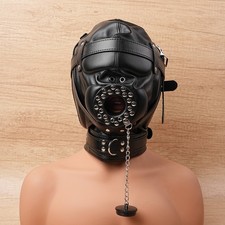 NEW unisex PU Leather Gimp