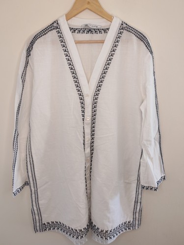 Zara embroidered tunic dress - zara,
