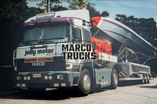 Truck photo Iveco TurboStar flatbed Italy white jolly motor TurboStar FER #e1pm