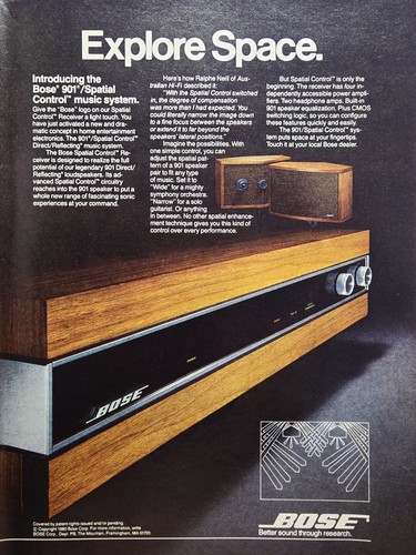 1980 bose 901 spatial control - 1980,