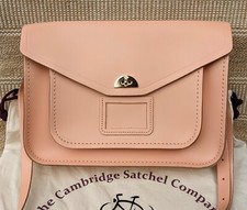 Cambridge Satchel Company "Twist Lock" genuine leather crossbody or shoulder bag