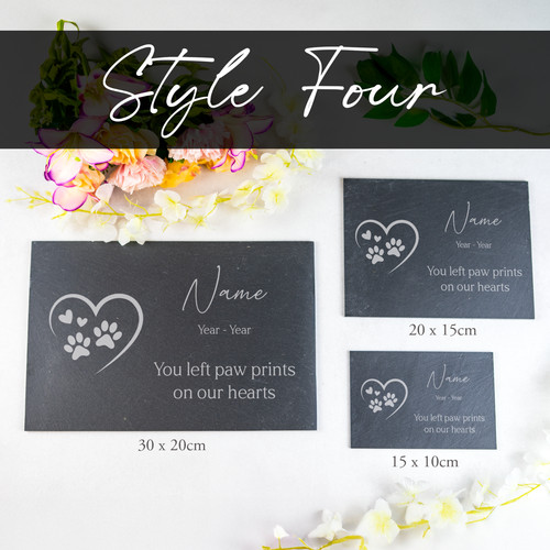 Personalised slate memorial - slate,