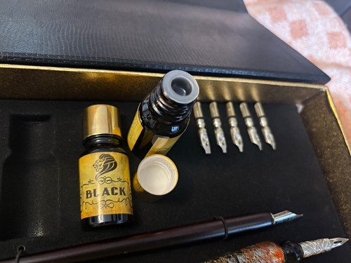 Calligraphy dip pen set with - set,