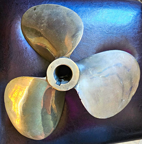 Boat propeller brass bronze - brass/bronze, lh