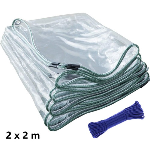 Clear tarp waterproof - clear, 300gsm