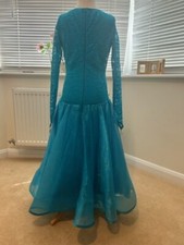 Chrisanne Blue Juvenille Ballroom Dress Approx age 10